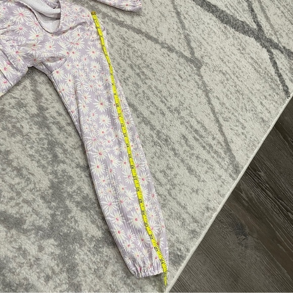 Elodie Purple Floral Long Sleeve Crop Top - Picture 12 of 12